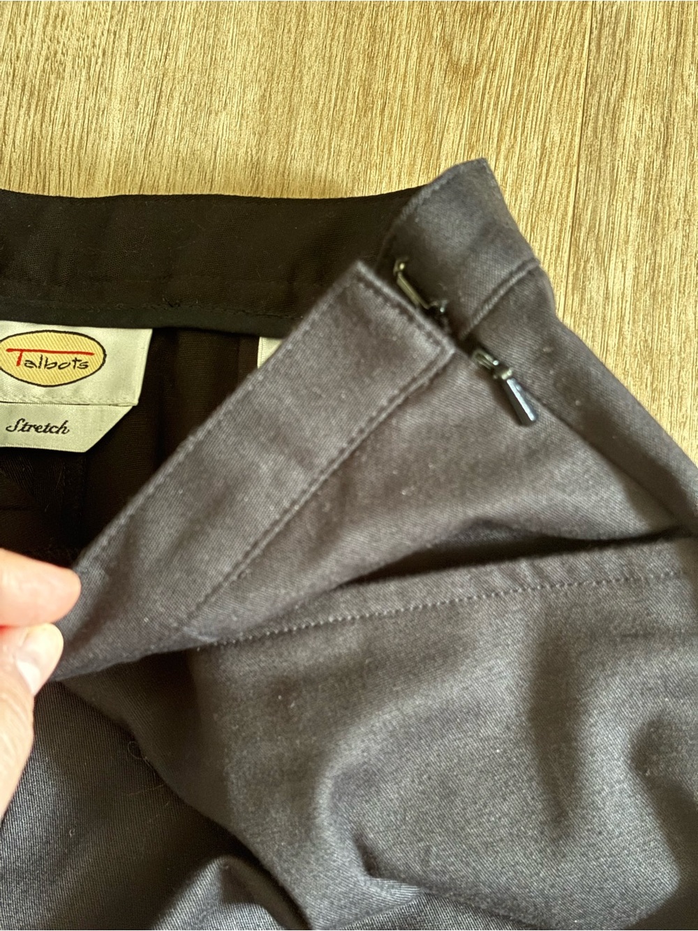 Vintage Talbots Dress Pants Women’s 4 Black Cotton - Picture 5 of 8